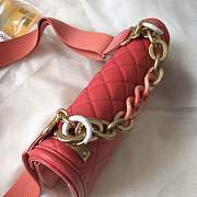 Chanel Flap Grained Calfskin Bag pink AS0062 - 6