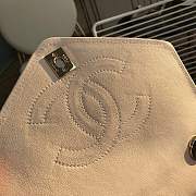Chanel Calfskin Coco Chevron Backpack Bag  A57555 white - 3