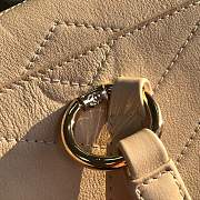 Chanel Calfskin Coco Chevron Backpack Bag  A57555 white - 4