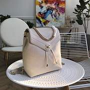 Chanel Calfskin Coco Chevron Backpack Bag  A57555 white - 6
