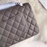 Chanel caviar calfskin leather 2.55 Flap gray Bag 1112 - 4
