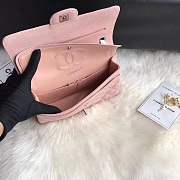Chanel calfskin caviar skin leather 2.55 Flap pink Bag 1112 - 6