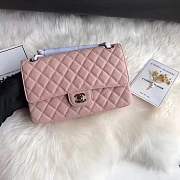 Chanel calfskin caviar skin leather 2.55 Flap pink Bag 1112 - 5