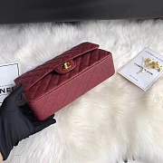 Chanel calfskin caviar leather 2.55 Flap burgundy Bag 1112 - 5