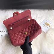 Chanel calfskin caviar leather 2.55 Flap burgundy Bag 1112 - 2