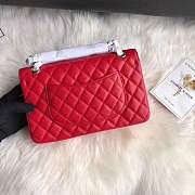 Chanel calfskin caviar leather 2.55 Flap red Bag 1112 - 2