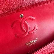 Chanel calfskin caviar leather 2.55 Flap red Bag 1112 - 4