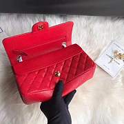 Chanel calfskin caviar leather 2.55 Flap red Bag 1112 - 5