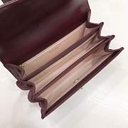 Chanel 24cm burgundy accordion shoulder bag - 5