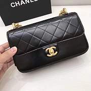 Chanel 24cm black accordion flapbag - 3