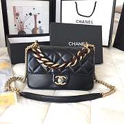 Chanel 20cm black accordion flapbag 9186590 - 1