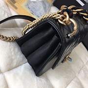 Chanel 20cm black accordion flapbag 9186590 - 6