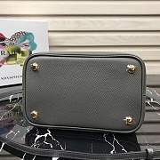 Prada 1BA212 Prada Double Saffiano gray bag - 5