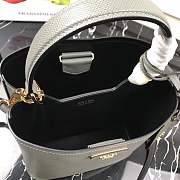 Prada 1BA212 Prada Double Saffiano gray bag - 4