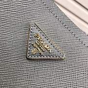 Prada 1BA212 Prada Double Saffiano gray bag - 3