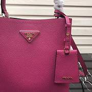 Prada 1BA212 Prada Double Saffiano rose red bag - 5