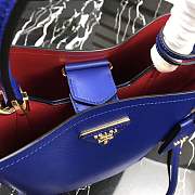 Prada 1BA212 Prada Double Saffiano blue bag - 2