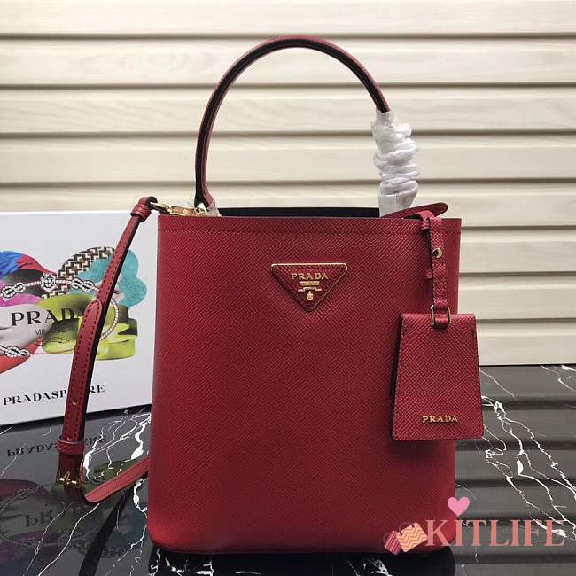 Prada 1BA212 Prada Double Saffiano red bag - 1