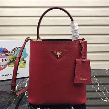 Prada 1BA212 Prada Double Saffiano red bag