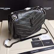 YSL medium Niki calfskin Leather MONOGRAMME SAINT LAURENT Black  Bag - 1