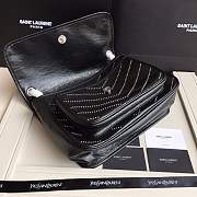 YSL medium Niki calfskin Leather MONOGRAMME SAINT LAURENT Black  Bag - 3