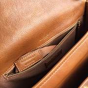 YSL medium Niki calfskin Leather MONOGRAMME SAINT LAURENT Brown Shoulder Bag 8005 - 3
