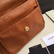 YSL medium Niki calfskin Leather MONOGRAMME SAINT LAURENT Brown Shoulder Bag 8005 - 5