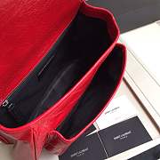 YSL medium Niki calfskin Leather MONOGRAMME SAINT LAURENT Red Shoulder Bag 8005 - 5