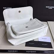 YSL medium Niki calfskin Leather MONOGRAMME SAINT LAURENT white Shoulder Bag 8005 - 3