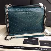 YSL medium Niki calfskin Leather MONOGRAMME SAINT LAURENT Green Shoulder Bag 8005 - 3