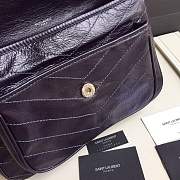 YSL medium Niki calfskin Leather MONOGRAMME SAINT LAURENT purple Shoulder Bag 8005 - 3
