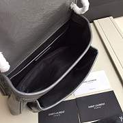 YSL medium Niki calfskin Leather MONOGRAMME SAINT LAURENT Dark Gray Shoulder Bag 8005 - 3