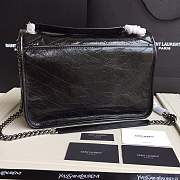 YSL medium Niki calfskin Leather MONOGRAMME SAINT LAURENT black Shoulder Bag 8005 - 2