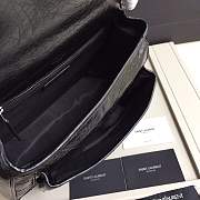 YSL medium Niki calfskin Leather MONOGRAMME SAINT LAURENT black Shoulder Bag 8005 - 6