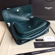 YSL Large Niki calfskin Leather MONOGRAMME SAINT LAURENT Green bag 8004 - 6