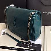 YSL Large Niki calfskin Leather MONOGRAMME SAINT LAURENT Green bag 8004 - 5