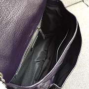 YSL Large Niki calfskin Leather MONOGRAMME SAINT LAURENT purple bag 8004 - 5