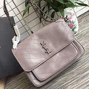 YSL Large Niki calfskin Leather MONOGRAMME SAINT LAURENT pink bag - 1
