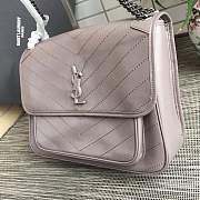 YSL Large Niki calfskin Leather MONOGRAMME SAINT LAURENT pink bag - 3