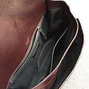 YSL Large Niki calfskin Leather MONOGRAMME SAINT LAURENT burgundy bag 8004 - 6