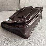 YSL Large Niki calfskin Leather MONOGRAMME SAINT LAURENT burgundy bag 8004 - 4
