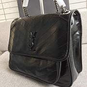 YSL Large Niki calfskin Leather MONOGRAMME SAINT LAURENT black bag 8004 - 5