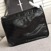 YSL Large Niki calfskin Leather MONOGRAMME SAINT LAURENT black bag 8004 - 4