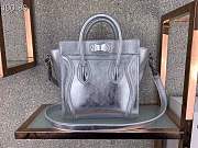 forubags Celine nano luggage CALFSKIN in silver 168243  - 4