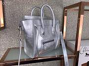 forubags Celine nano luggage CALFSKIN in silver 168243  - 3