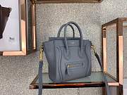 forubags Celine nano luggage CALFSKIN in dark gray 168243 - 4