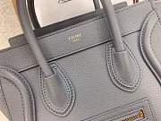 forubags Celine nano luggage CALFSKIN in dark gray 168243 - 6