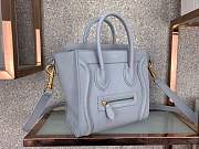 forubags Celine nano luggage CALFSKIN in light gray 168243 - 4