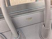 forubags Celine nano luggage CALFSKIN in light gray 168243 - 3