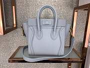 forubags Celine nano luggage CALFSKIN in light gray 168243 - 2